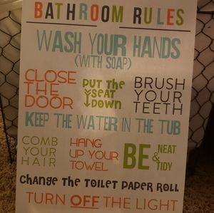 Bathroom sign